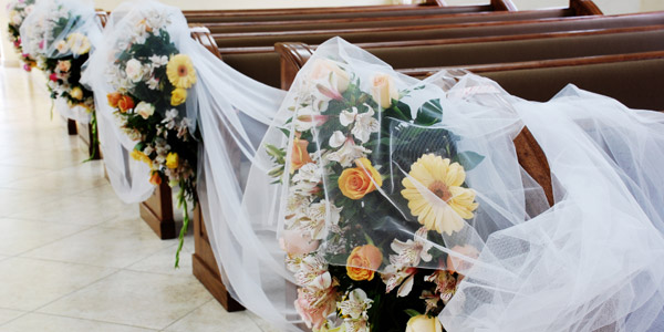 Blomdekorationer bröllop