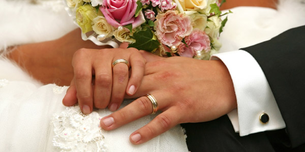 Bröllopsringar brud brudgum